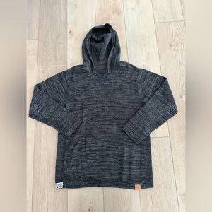 PAKA Charcoal Grey Alpaca Hoodie Men’s Large